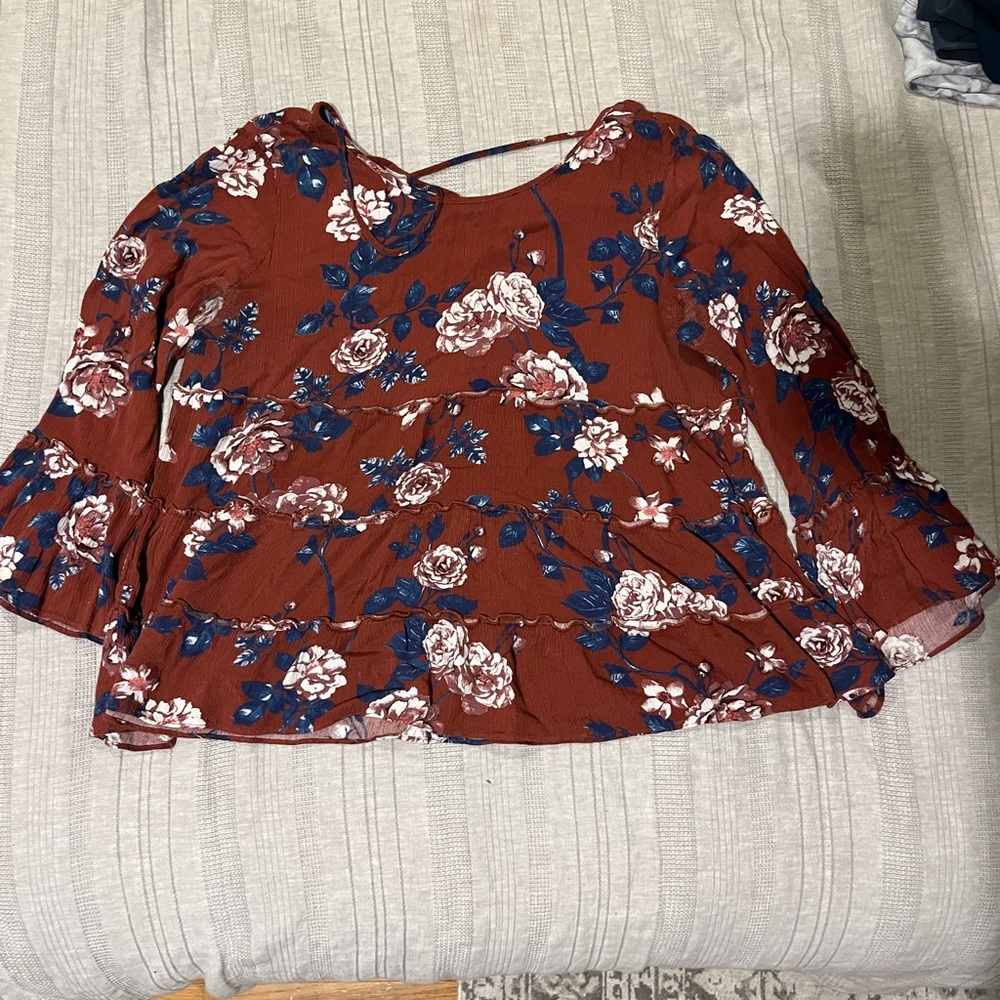 Charming Charlie floral blouse